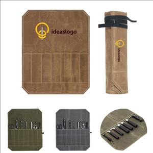 Chef Camping Portable Wet Wax Canvas Knife Storage Bag
